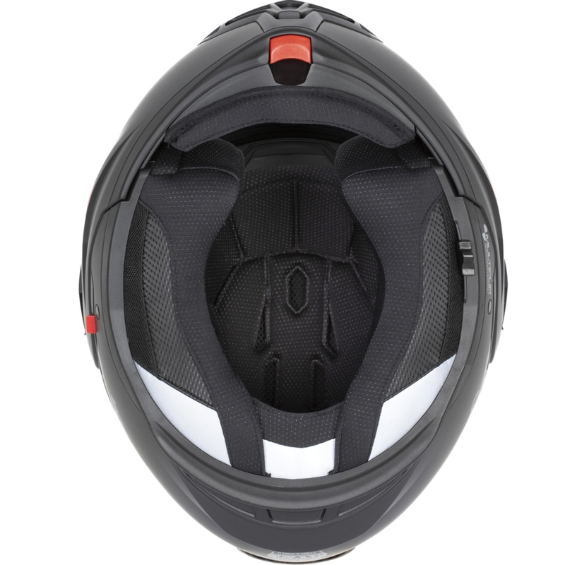Preklápacia helma na motorku Cassida MultiFlip Solid Blackout matná čierno-čierna