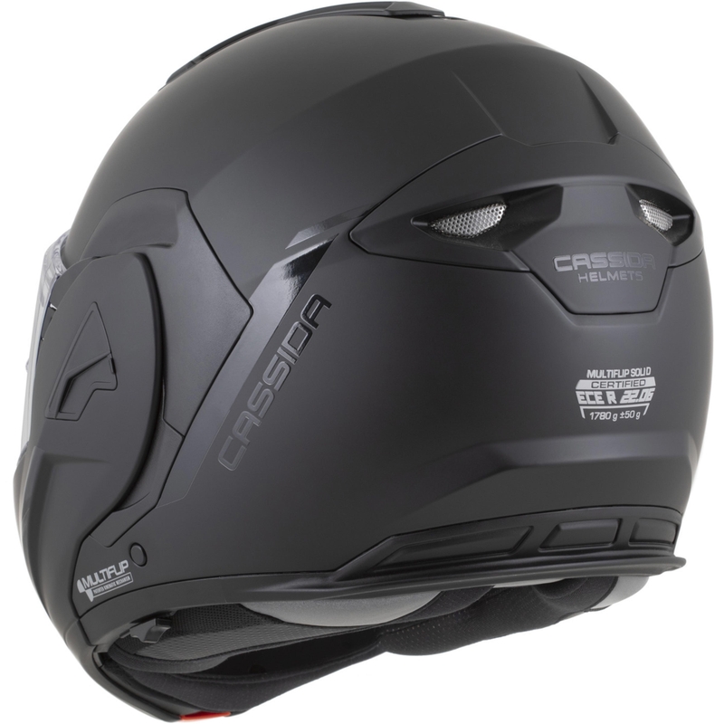 Preklápacia helma na motorku Cassida MultiFlip Solid Blackout matná čierno-čierna