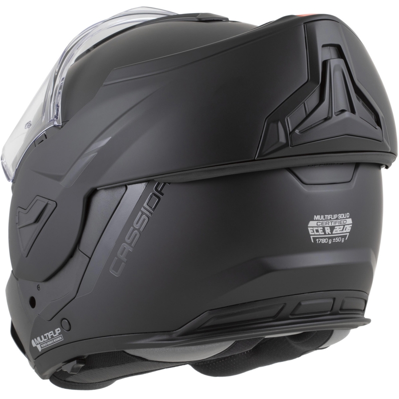Preklápacia helma na motorku Cassida MultiFlip Solid Blackout matná čierno-čierna