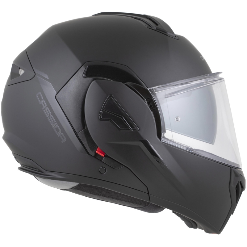 Preklápacia helma na motorku Cassida MultiFlip Solid Blackout matná čierno-čierna
