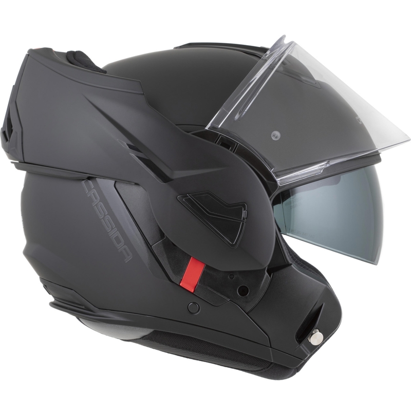Preklápacia helma na motorku Cassida MultiFlip Solid Blackout matná čierno-čierna