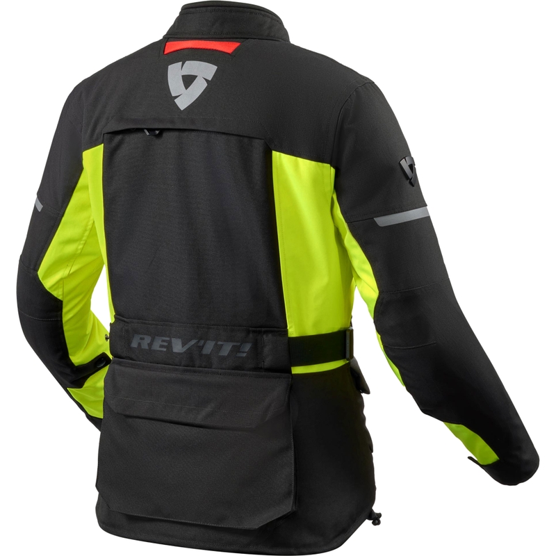 Dámska bunda na motorku Revit Outback 5 H2O čierno-fluo žltá