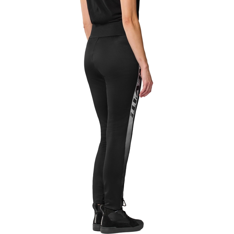 Predĺžené dámske legíny na motorku Revit Talia čierno-biele