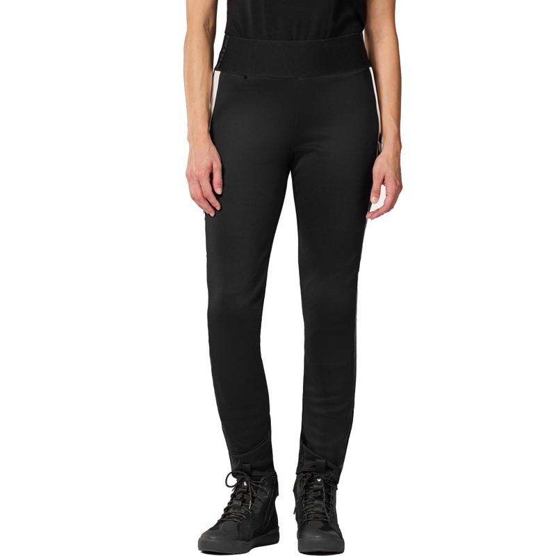 Skrátené dámske legíny na motorku Revit Talia čierno-biele