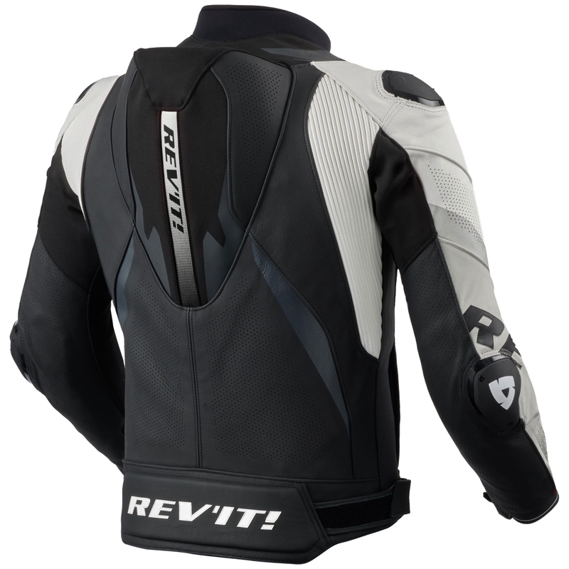 Kožená bunda na motorku Revit Hyperspeed 3 PRO čierno-biela