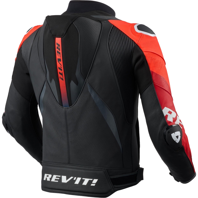 Kožená bunda na motorku Revit Hyperspeed 3 PRO čierno-červená