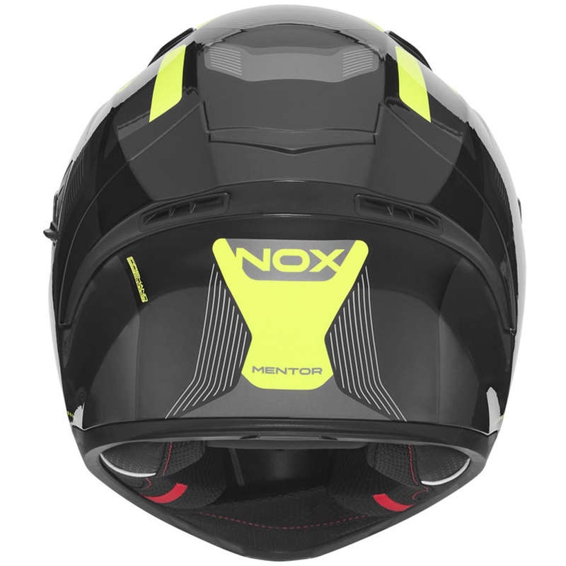 Integrálna prilba na motorku NOX N402 Mentor čierno-fluo žltá