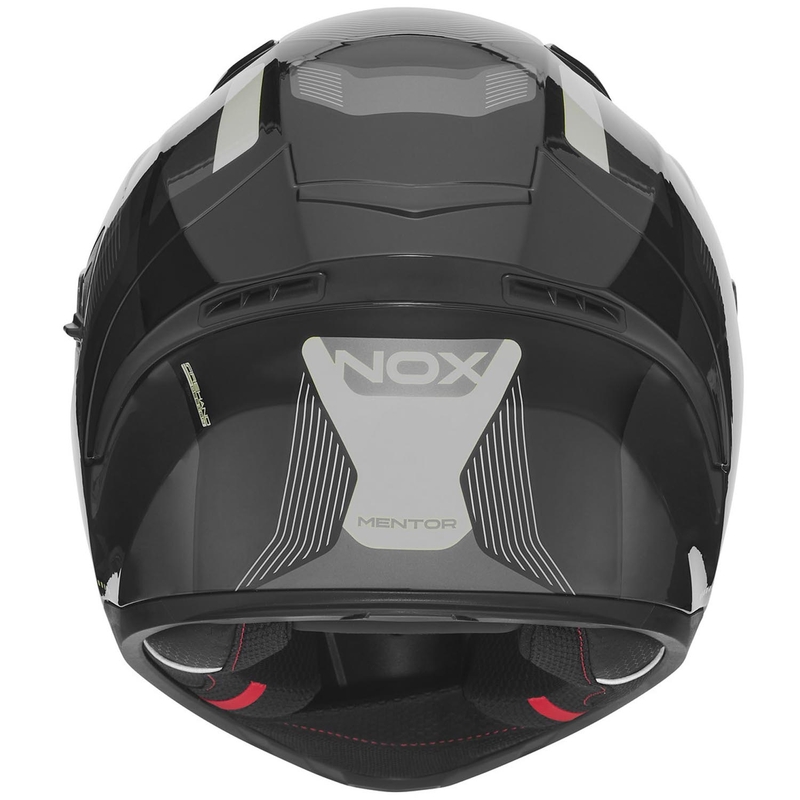 Integrálna prilba na motorku NOX N402 Mentor čierno-strieborná