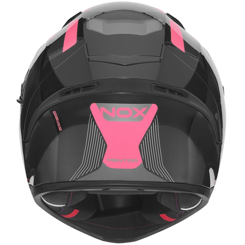 Integrálna helma na motorku NOX N402 Mentor čierno-ružová