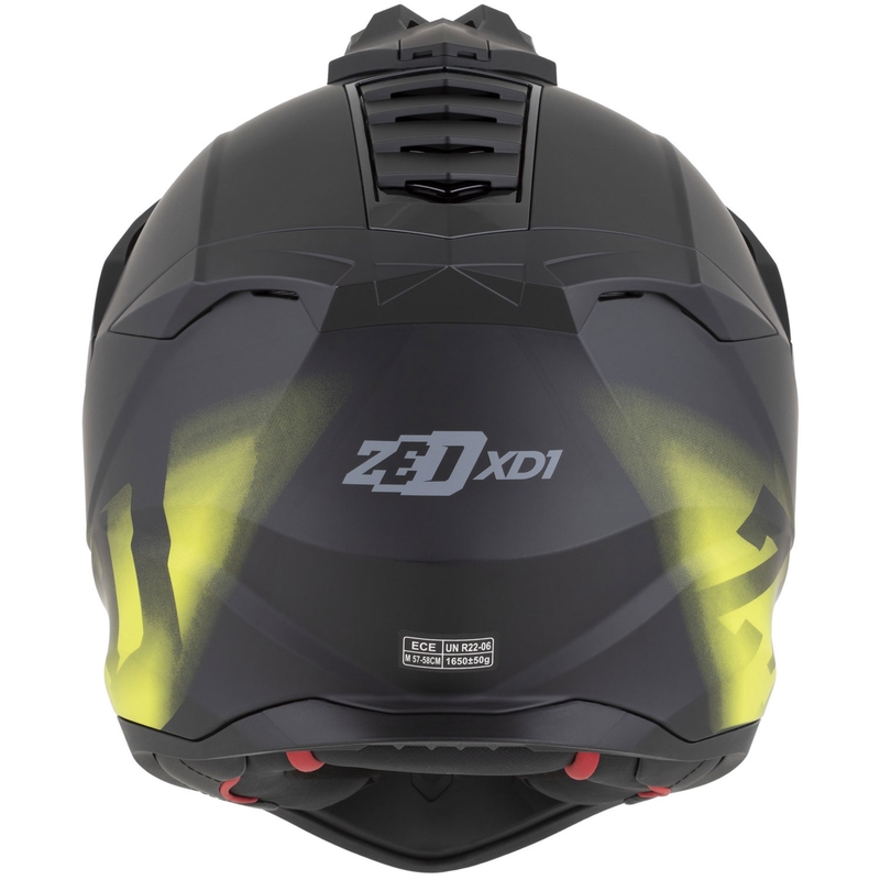 Enduro helma na motorku ZED XD1 matná čierno-fluo žltá