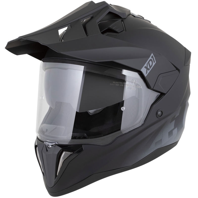 Enduro helma na motorku ZED XD1 matná čierno-tmavo sivá