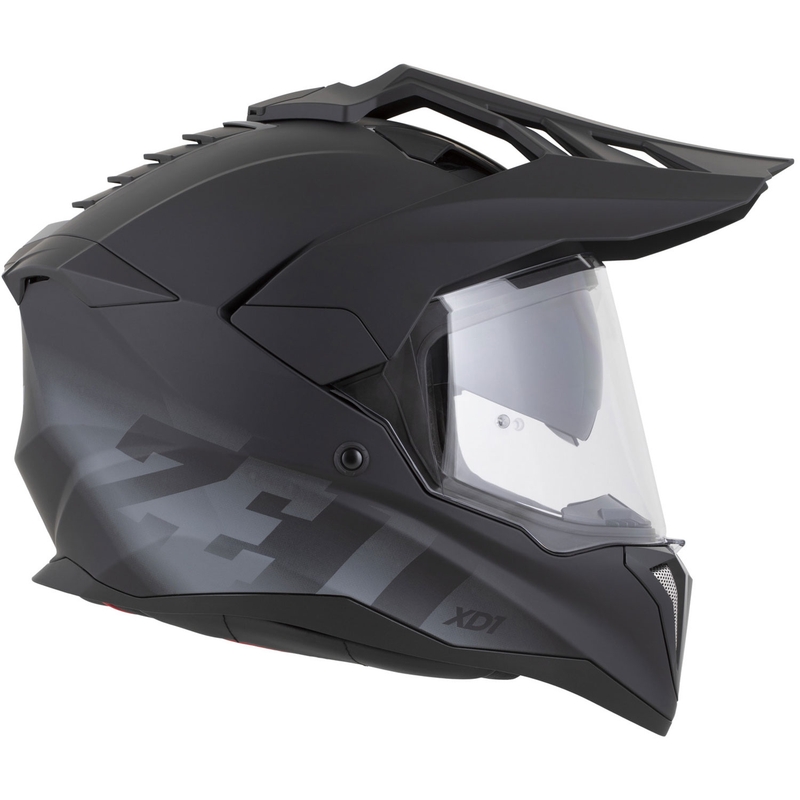Enduro helma na motorku ZED XD1 matná čierno-tmavo sivá