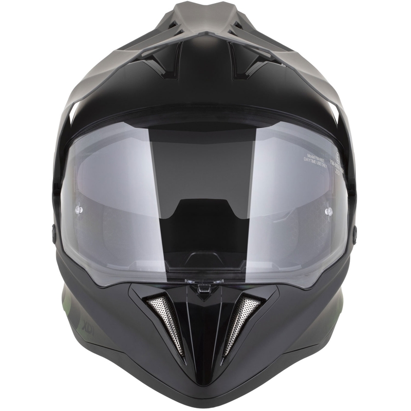 Enduro prilba na motorku ZED XD1 matná čierno-tmavo zelená