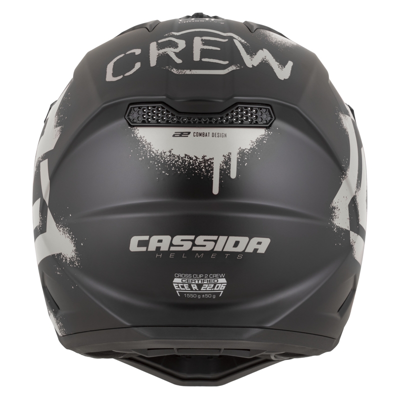 Motokrosová prilba na motorku Cassida Cross Cup 2 Crew matná čierno-piesková