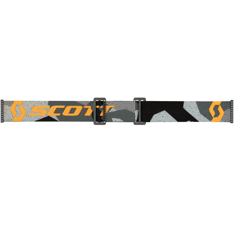 Motokrosové okuliare SCOTT Fury CH camo šedo-žlté so strieborným zrkadlovým plexi