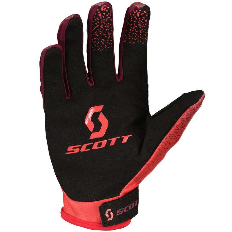 Motokrosové rukavice SCOTT 350 DIRT EVO červeno-čierne