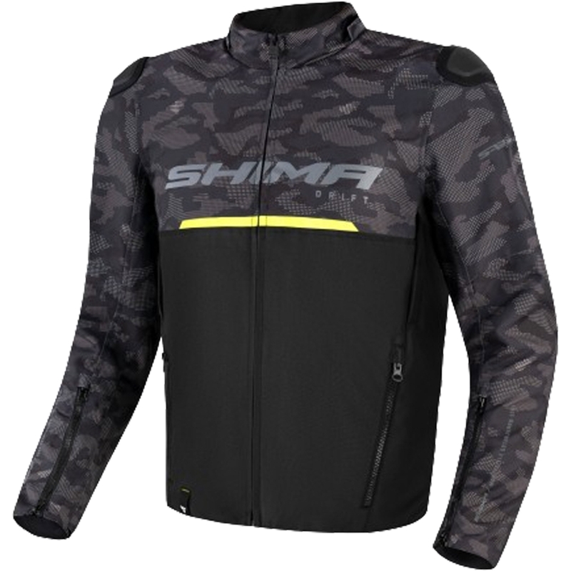 Bunda na motorku Shima Drift camo-čierna