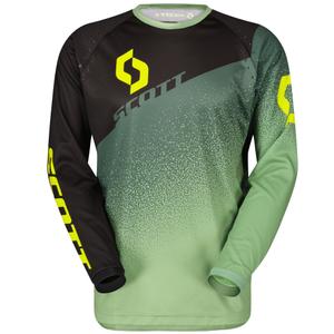 Motokrosový dres SCOTT 350 DIRT EVO čierno-zelený