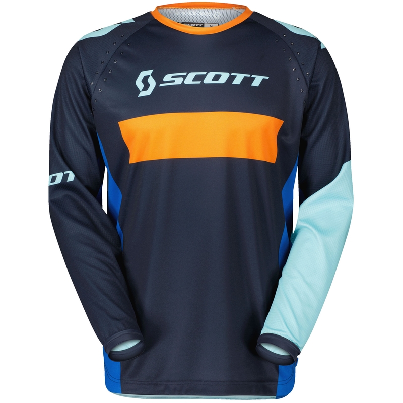 Motokrosový dres SCOTT 350 RACE EVO modro-oranžový