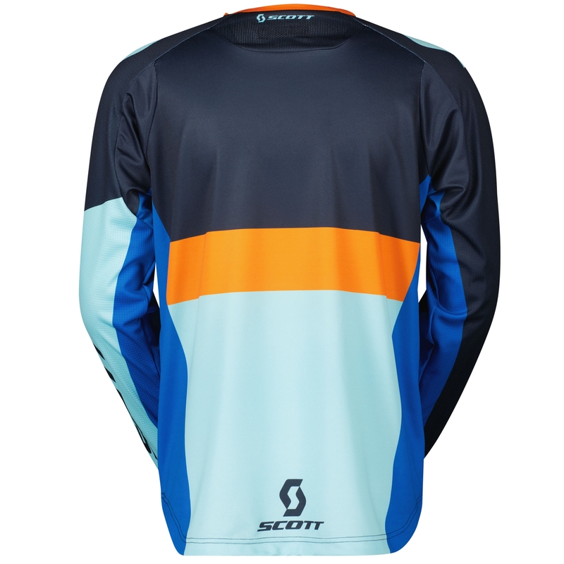Motokrosový dres SCOTT 350 RACE EVO modro-oranžový