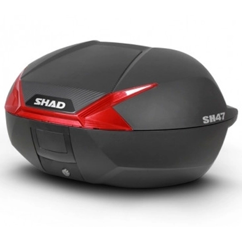 Vrchný kufor na motorku SHAD SH47 čierna/červená