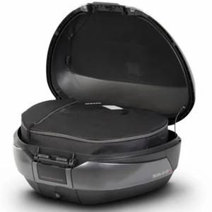 Vrchný kufor na motorku SHAD SH48 D0B48300 Dark grey / black so zámkom PREMIUM SMART