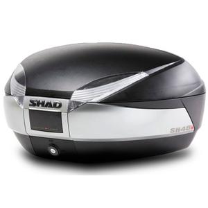 Vrchný kufor na motorku SHAD SH48 D0B48400 Nový titán so zámkom PREMIUM SMART