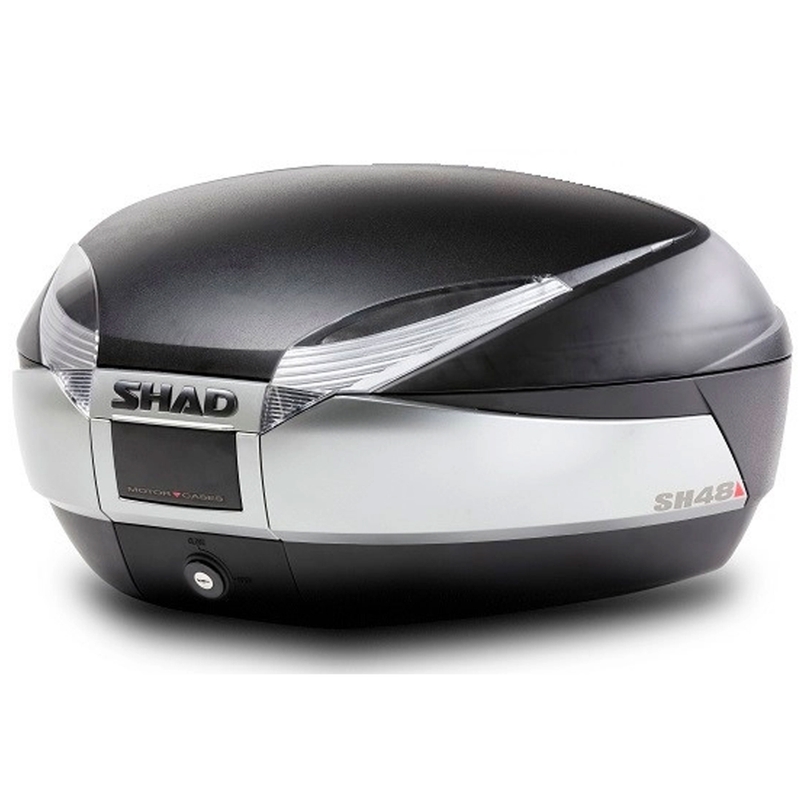 Vrchný kufor na motorku SHAD SH48 Nový titán so zámkom PREMIUM SMART