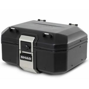 Vrchný hliníkový kufor na motorku SHAD Terra TR37 D0TR37100B ČIERNA EDÍCIA