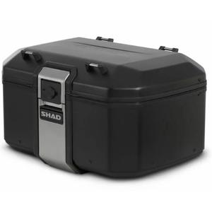 Vrchný hliníkový kufor na motorku SHAD Terra TR55 D0TR55100B ČIERNA EDÍCIA