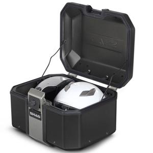 Vrchný hliníkový kufor na motorku SHAD Terra TR48 D0TR48100B ČIERNA EDÍCIA