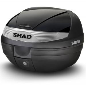 Topcase - s farebným krytom SHAD SH29 Metalická  čierna