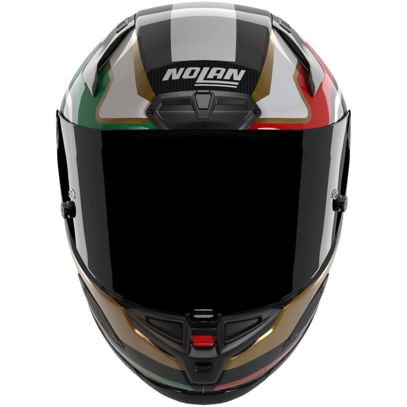 Integrálna prilba na motorku Nolan X-804 RS Ultra Carbon Piega lesklá čierno-zlato-červeno-zelená