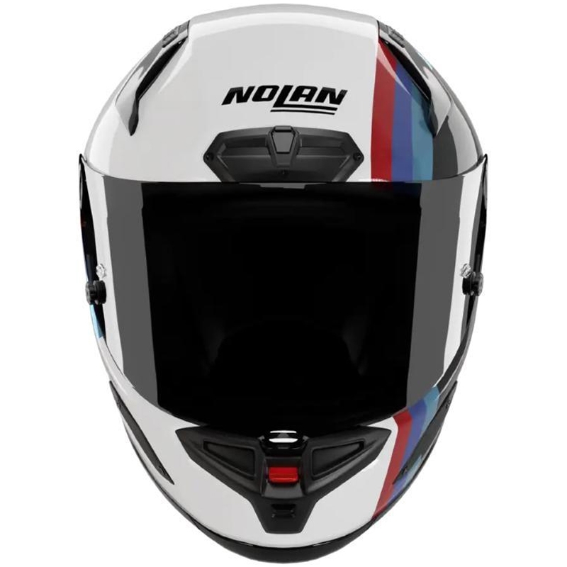 Integrálna prilba na motorku Nolan X-804 RS Ultra Carbon Gemini 365 lesklá šedo-bielo-modro-červená