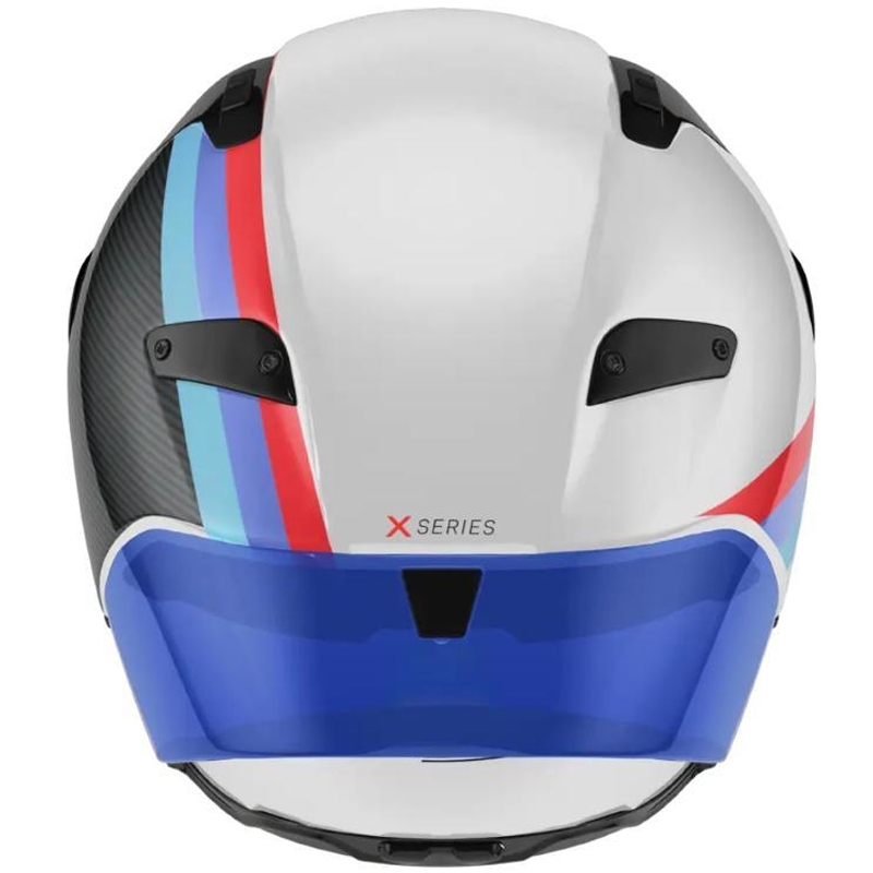 Integrálna prilba na motorku Nolan X-804 RS Ultra Carbon Gemini 365 lesklá šedo-bielo-modro-červená