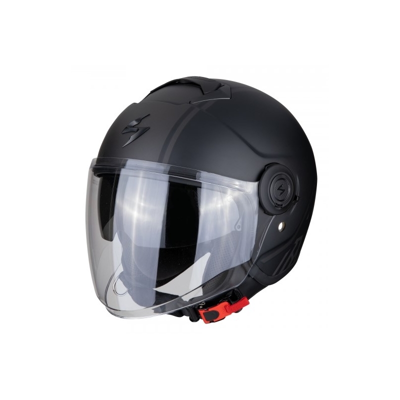 Otvorená prilba na motocykel Scorpion EXO-CITY Avenue čierno-strieborná