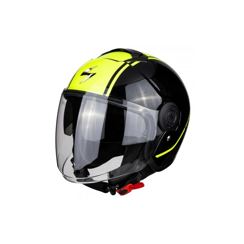 Otvorená prilba na motocykel Scorpion EXO-CITY Avenue čierno-fluorescenčno žltá