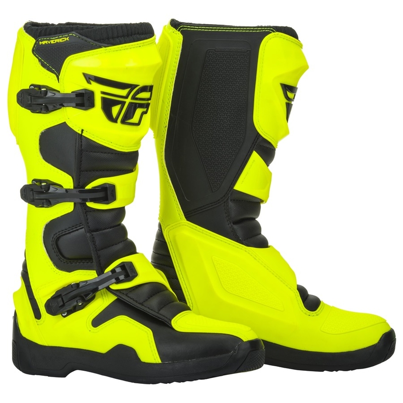 Vysoké čižmy na motocykel Fly Racing NEW Maverik 2019 čierno-fluorescenčno žlté