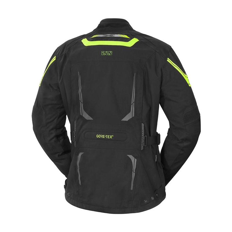 Bunda na motocykel iXS Montgomery čierno-fluorescenčno žltá