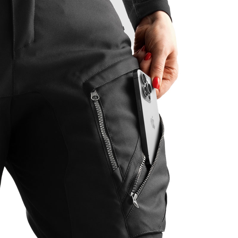 Dámske skrátené nohavice na motorku Rebelhorn Hardy 3.0 čierne