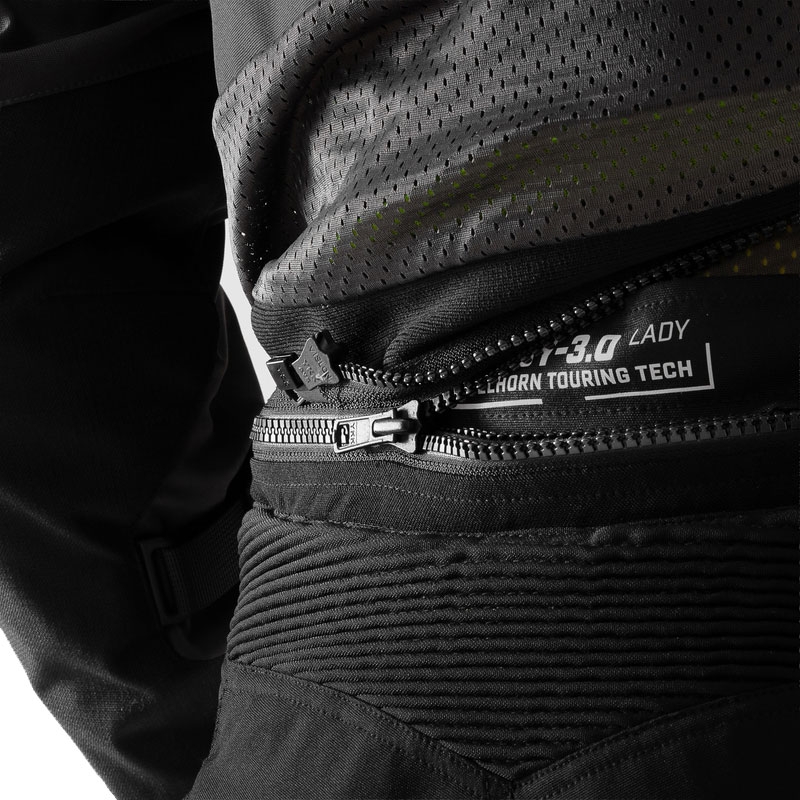 Dámske skrátené nohavice na motorku Rebelhorn Hardy 3.0 čierne