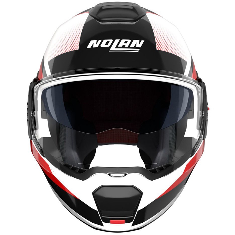 Preklápacia prilba na motorku Nolan N120-1 Ciclone 363 bielo-čierno-červená