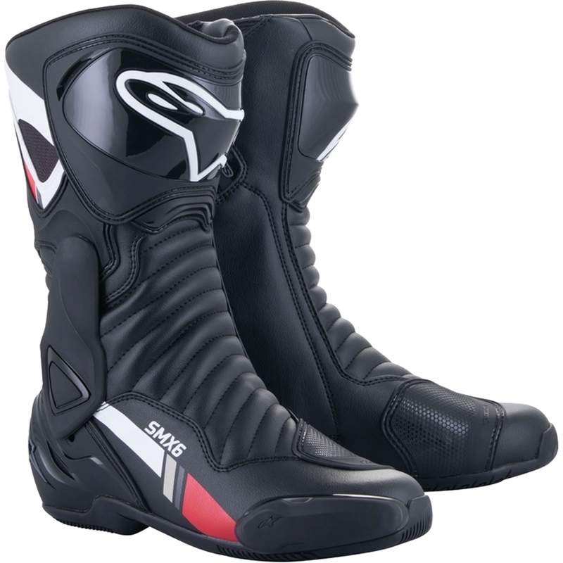 Topánky na motorku Alpinestars S-MX 6 čierno-bielo-šedo-červené