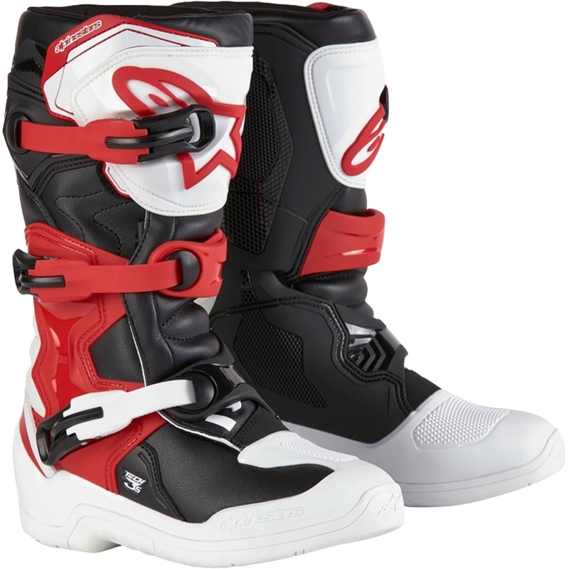 Detské čižmy na motocykel Alpinestars Tech 3S Youth bielo-čierno-červené
