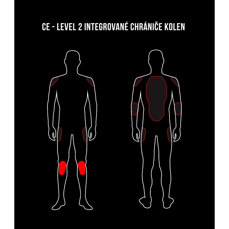 Pánske nohavice Street Racer Fasttrack čierno-bielo-fluo žlté výpredaj