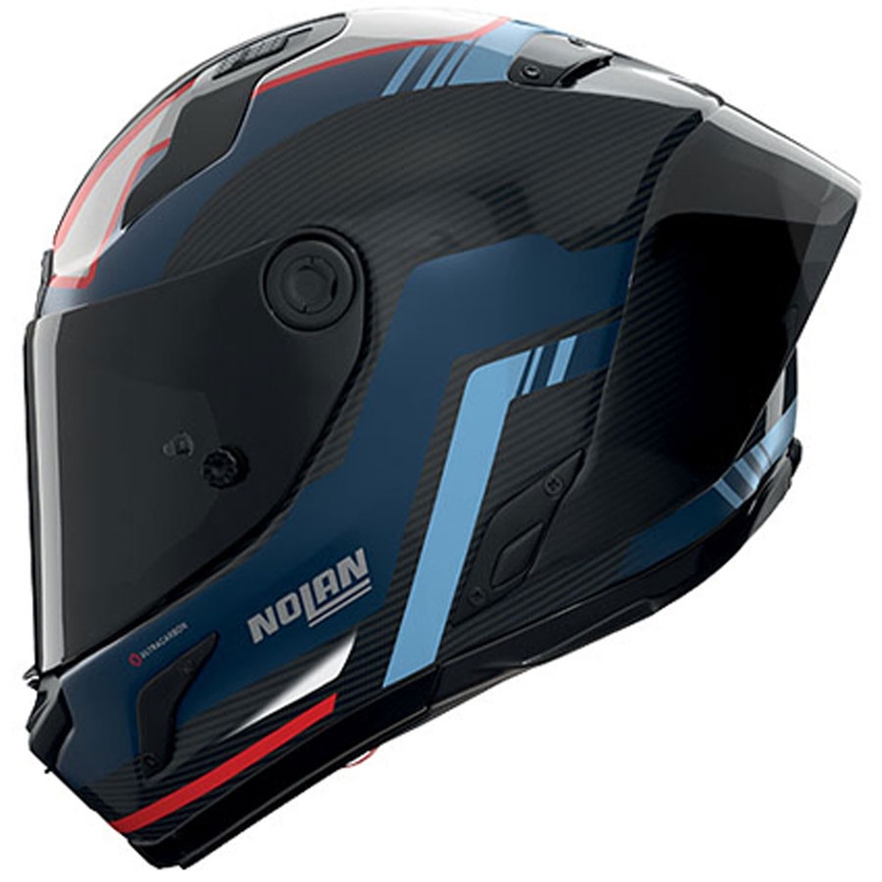 Integrálna prilba na motorku Nolan X-804 RS Piega 366 lesklá čierno-modro-bielo-červená