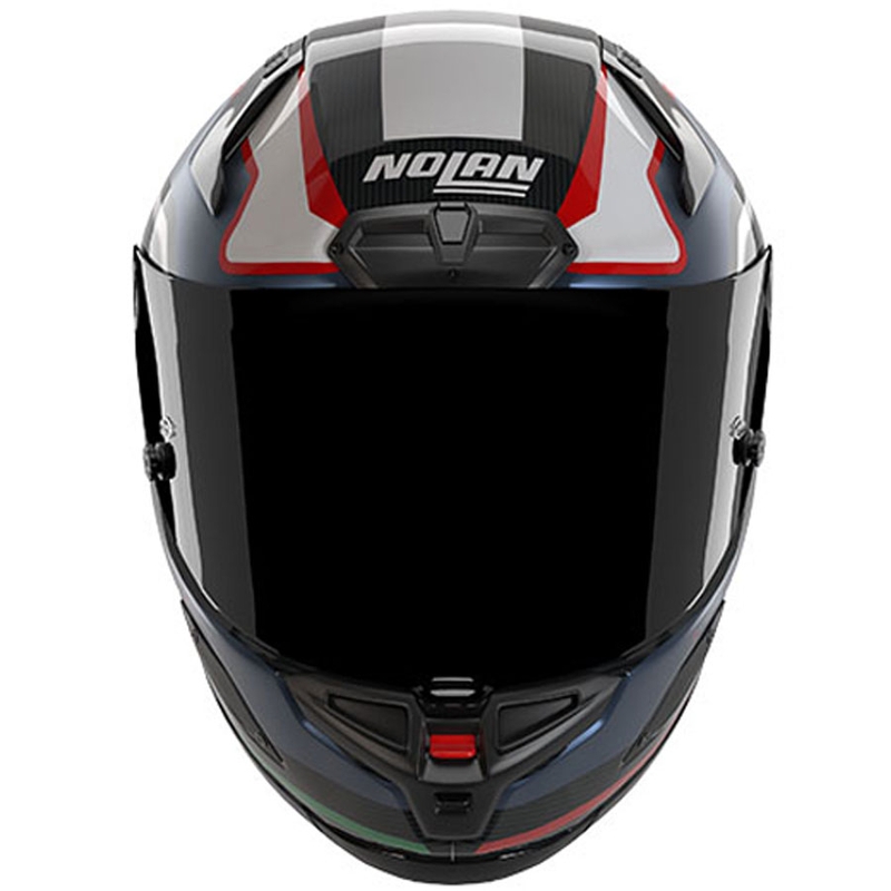 Integrálna prilba na motorku Nolan X-804 RS Piega 366 lesklá čierno-modro-bielo-červená
