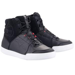 Dámske topánky na motorku Alpinestars Stella Chrome Drystar čierno-bielo-ružové