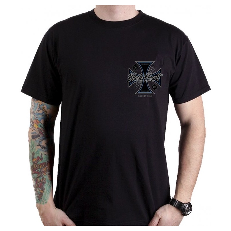 Pánske tričko Black Heart Chopper Cross