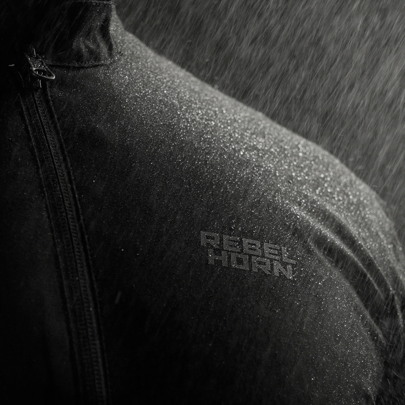 Bunda na motorku Rebelhorn Hiker IV svetlo šedo-modro-červená